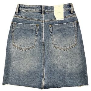 NWT $79 a loves a Jean Skirt Raw Hem